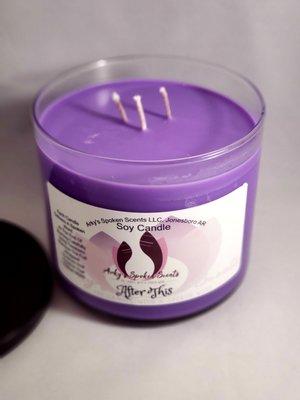 Homemade, tripple poured, 3 wic candles