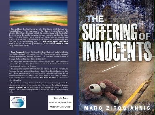 Red Flag Publicity promoting The Suffering of Innocents, the new novel from Long Island author Marc Zirogiannis