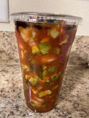 Spicy shrimp cocktail