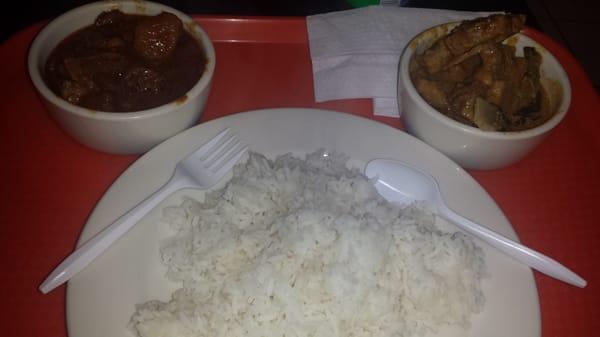 Beef kalderone and kare kare