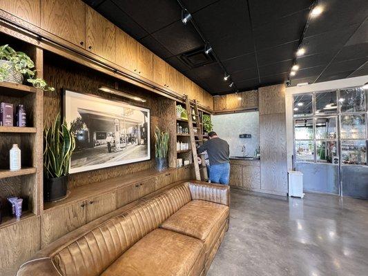 Interior barber shop