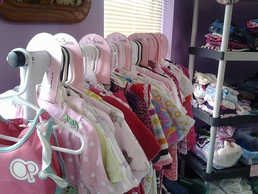 Our infants clothing.