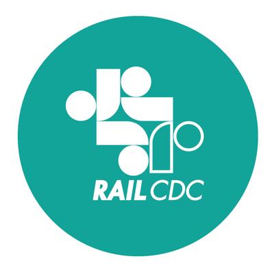 Rail CDC Logo. Retail Arits, liviability Coridor Development Corpration.