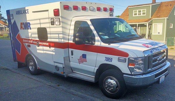 Running vehicle parked behind Safeway.