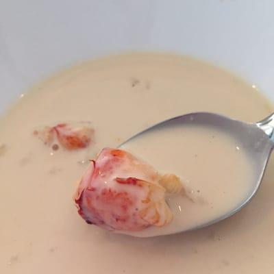 Lobster cream soup.