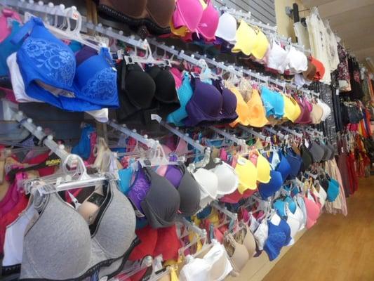 Bras, about $3 each.