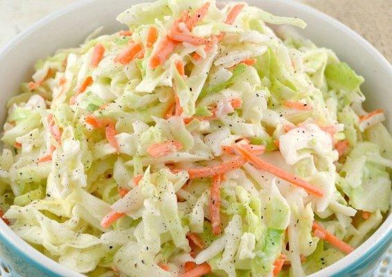 Creamy homemade cole slaw