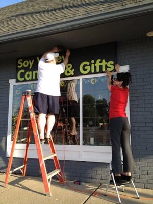 Hanging sign at new location at: 7633 Highland Rd. Waterford, MI