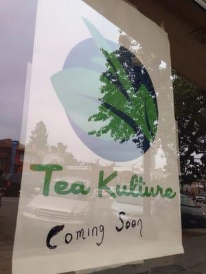 Spied this hopefully soon to open tea room on 8.29.14 Next to Salon France & around corner from 7-11 on Grand x Mandana.