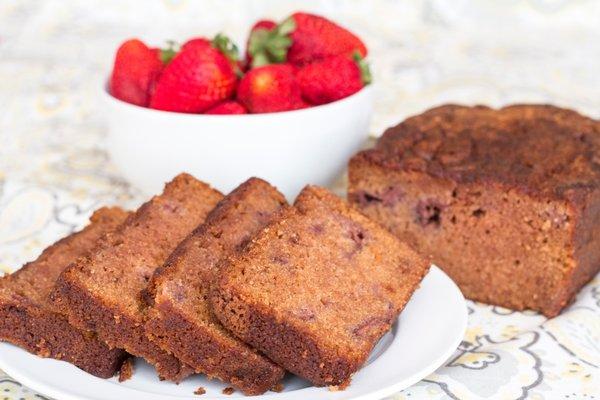 Our homemade strawberry bread. From an old family recipe.