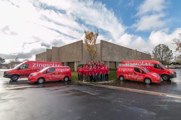 The San Diego Zing Solar team.