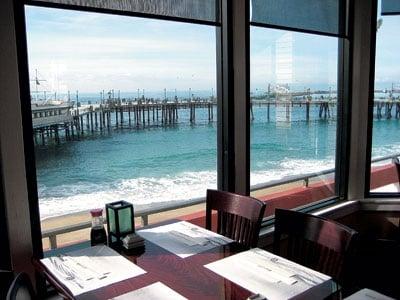 Pier view inside redondo sushi