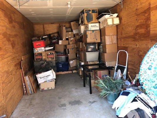 Everything got soaked. Poor quality storage unit