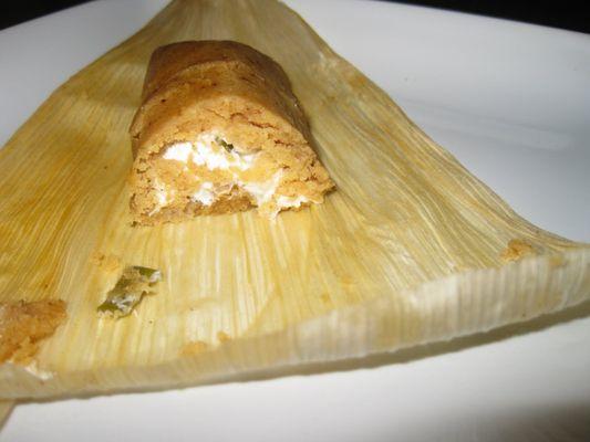 Cream cheese and jalapeno Tamales