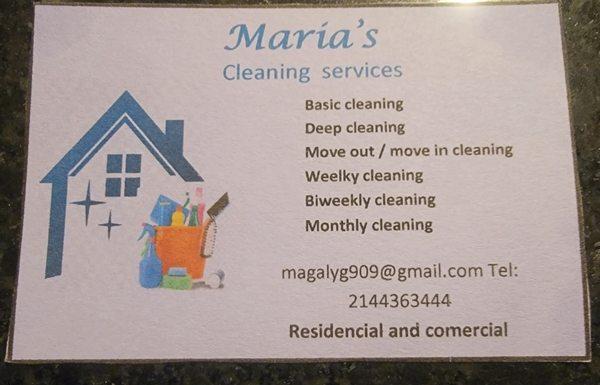 Maria's Cleaning Services