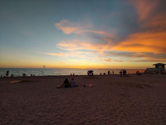 Sunset at Venice Beach