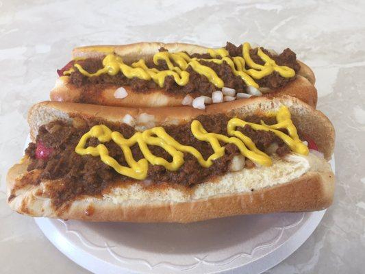 "All The Way".  I added the extra mustard on the top, cause I love mustard and why not??  ;-)