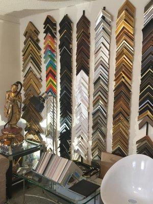 A beautiful selection of modern and traditional frames.