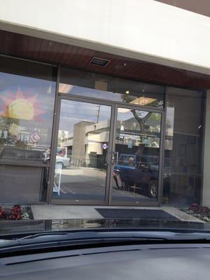 Front doors of the place