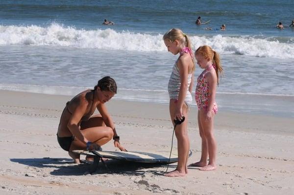 Getting ready to paddle out!