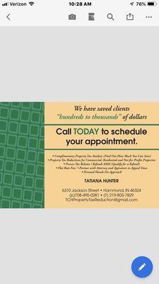 TCH Property Tax Reduction