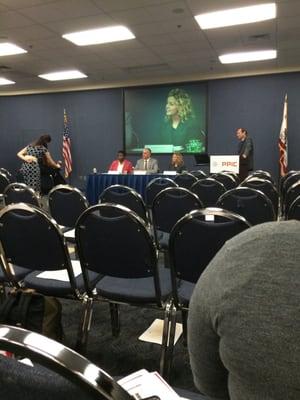 Attending PPIC seminar on Alternatives to Incarceration in California.