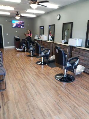 Nice, clean, modern barbershop. My go-to place.