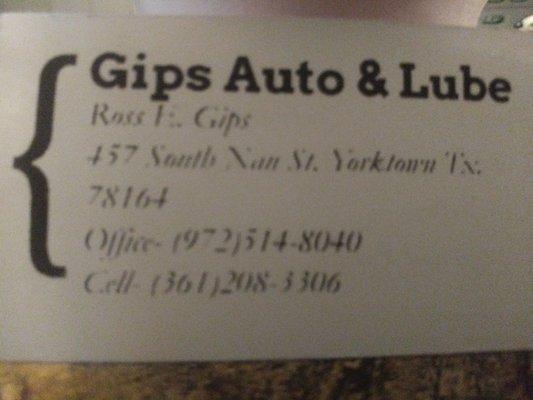 Gips Auto & Lube