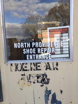 Rear parking lot entrance