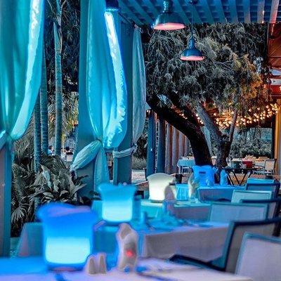 Marketplace at night