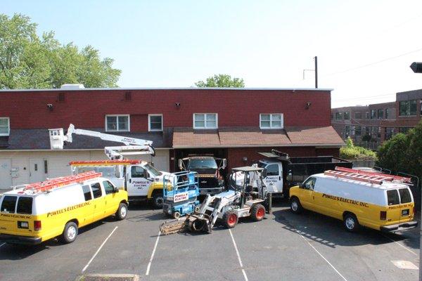 We have a complete fleet of vehicles to serve all of your electrical needs.