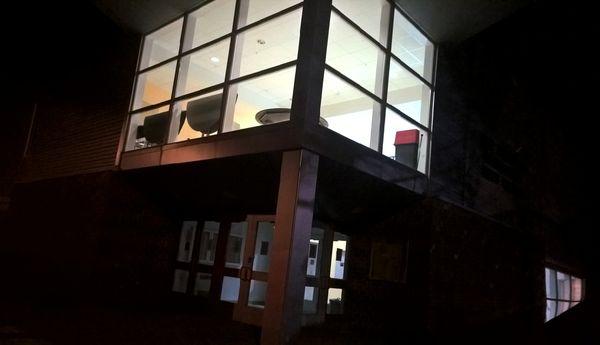 FPAC entrance at night