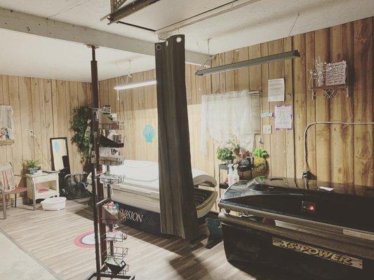 Before renovations were finished!! Painting and partitions come next!! Super excited!!