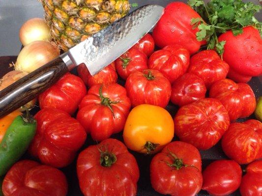 Pineapple pico coming up