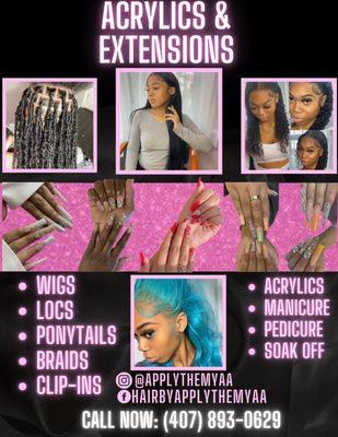 Applythemyaa Extensions & Acrylics