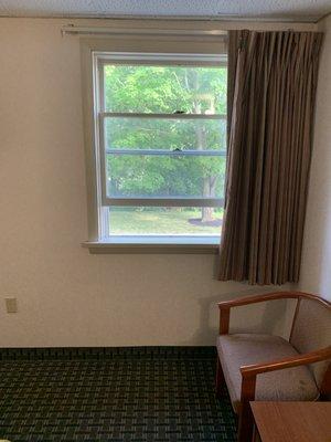 Great room, nice setting.