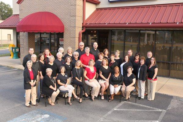 A great team standing beside me.