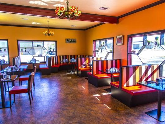 Spacious dining area