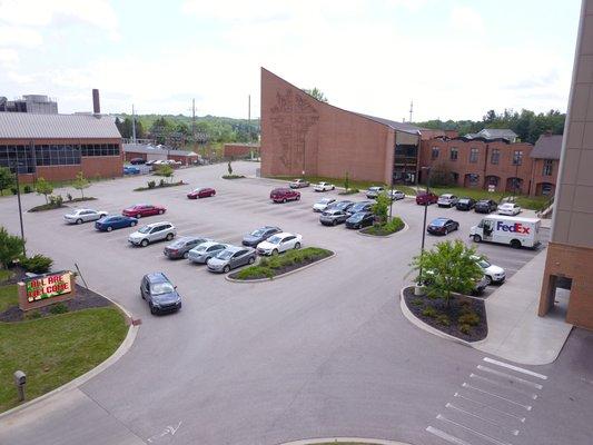 Outside of the church