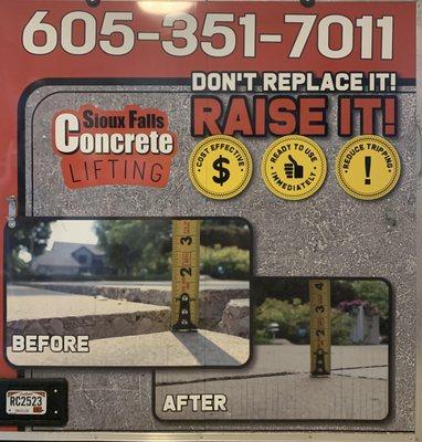 Sioux Falls Concrete Lifting