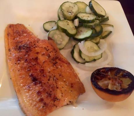 Special pan seared trout. Fresh light and fabulous