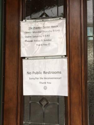 It is unfortunate they don't list hours and cross street in there broken phone. I had to drive all the way here just to find this info out