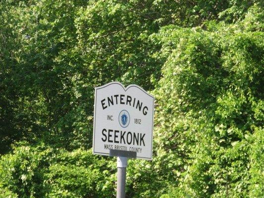 Entering Seekonk, MA. Entering Seekonk, Mass. Bristol County