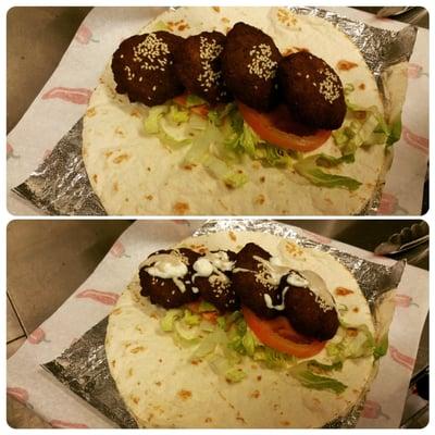Fresh Falafel made from scratch! Mmm yummy wholeness!!