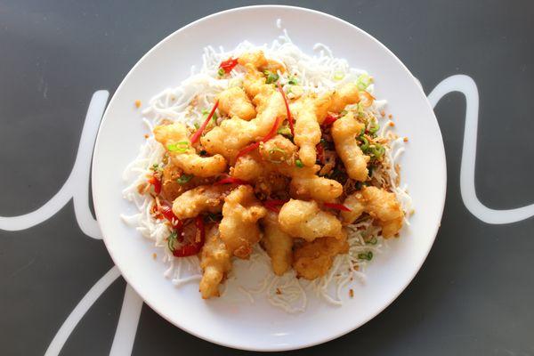 Our freshly fried Salt & Pepper Squid will surely make your day!