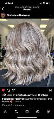 My hair was red and I really wanted blonde! Yesenia did an AMAZING job!