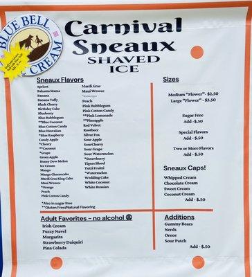 Our menu with fabulous flavors!