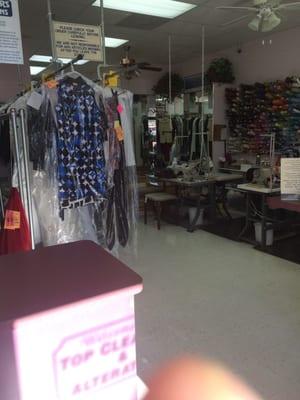 Alterations and dry cleaning.