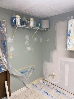 Odd duck drywall repair