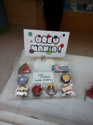 Decoayed chocolate oreos!